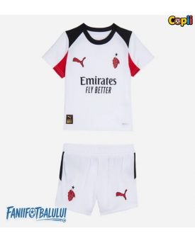 AC Milan Echipament de Fotbal Replică 2025-26 Copii Deplasare (+ Șorturi)